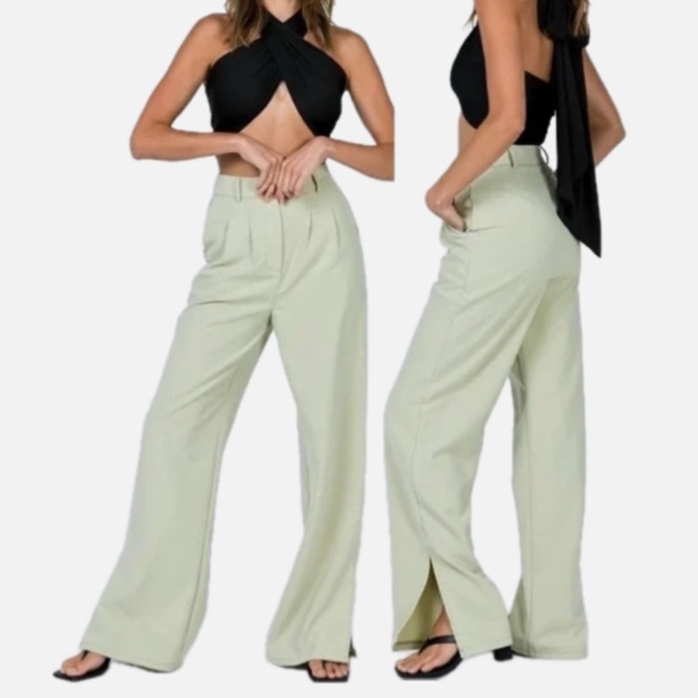 Princess Polly Astrid Pants - Sage - Picture 5 of 5